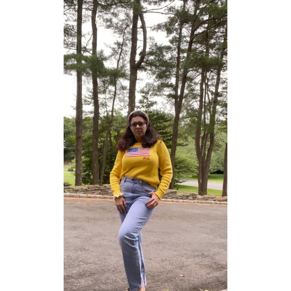 Polo Ralph Lauren Yellow Flag knit Sweater Small - Picture 5 of 7